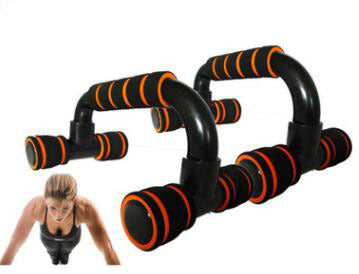 H-shaped Push-up Stand -Sponge Hand Grip -ABS Fitness Chest Training Grip Bar- Fitness Exercise Trainer