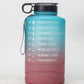 Creative Gradient 2.2L Large Capacity Sports Bottle Plastic Outdoor Gym Big Water Cup