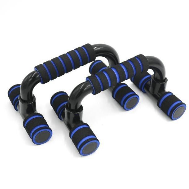 H-shaped Push-up Stand -Sponge Hand Grip -ABS Fitness Chest Training Grip Bar- Fitness Exercise Trainer