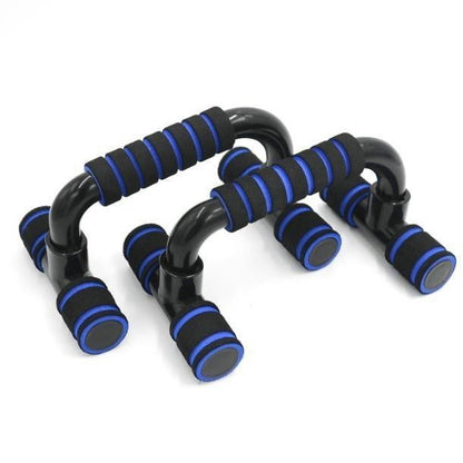 H-shaped Push-up Stand -Sponge Hand Grip -ABS Fitness Chest Training Grip Bar- Fitness Exercise Trainer