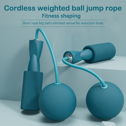 Cordless Ball Adjustable Anti-Tangle PVC Wire Rope For Fitness -Crossfit Indoor Outdoor Workout-Training Jump Rope Set -Fitness Jump Ropes And Silicone Handles For Women Men Kids With Speed